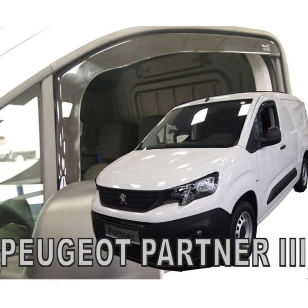 Heko ΑΝΕΜΟΘΡΑΥΣΤΕΣ ΓΙΑ PEUGEOT PARTNER III 2D / PEUGEOT RIFTER 4D/5D / CITROEN BERLINGO III 4D/5D / OPEL COMBO E 4D/5D LOV 2018+/TOYOTA PROACE CITY 2018+ ΖΕΥΓΑΡΙ ΑΠΟ ΕΥΚΑΜΠΤΟ ΦΙΜΕ ΠΛΑΣΤΙΚΟ HEKO - 2 ΤΕΜ.