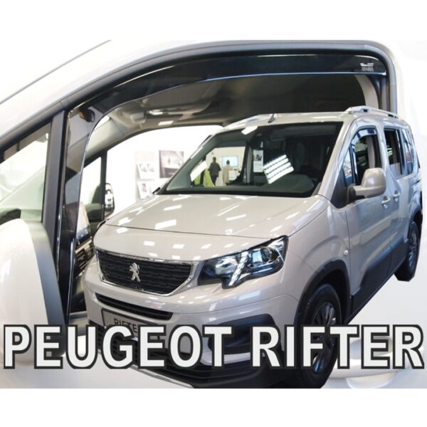 Heko ΑΝΕΜΟΘΡΑΥΣΤΕΣ ΓΙΑ PEUGEOT PARTNER III 2D / PEUGEOT RIFTER 4D/5D / CITROEN BERLINGO III 4D/5D / OPEL COMBO E 4D/5D LOV 2018+/TOYOTA PROACE CITY 2018+ ΖΕΥΓΑΡΙ ΑΠΟ ΕΥΚΑΜΠΤΟ ΦΙΜΕ ΠΛΑΣΤΙΚΟ HEKO - 2 ΤΕΜ. - Image 2