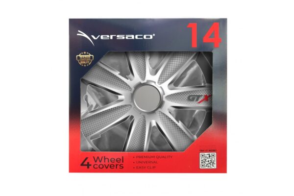 Amio ΤΑΣΙΑ 14" VERSACO GTX SILVER CARBON  ΣΕΤ 4 ΤΕΜ ΣΕ ΚΟΥΤΙ - Image 2