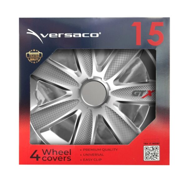 Amio ΤΑΣΙΑ 15" VERSACO GTX SILVER CARBON -ΣΕΤ 4 ΤΕΜ. ΣΕ ΚΟΥΤΙ - Image 2