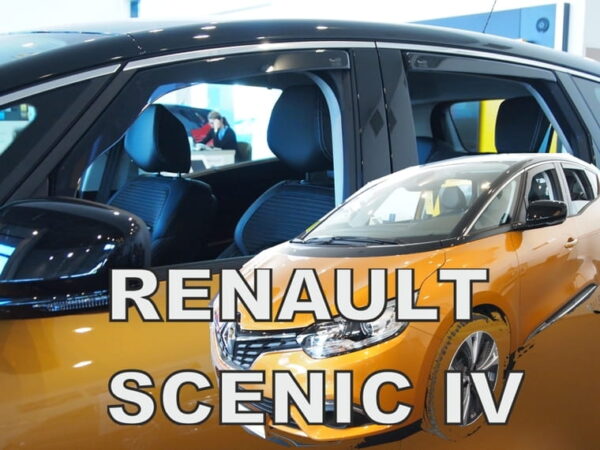Heko ΑΝΕΜΟΘΡΑΥΣΤΕΣ ΓΙΑ RENAULT SCENIC 5D 2017+ ΣΕΤ ΑΥΤΟΚΙΝΗΤΟΥ ΑΠΟ ΕΥΚΑΜΠΤΟ ΦΙΜΕ ΠΛΑΣΤΙΚΟ HEKO - 4 ΤΕΜ.