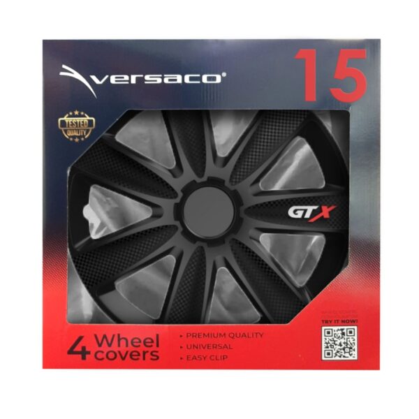 Amio ΤΑΣΙΑ 15" VERSACO GTX BLACK CARBON - ΣΕΤ 4 ΤΕΜ. ΣΕ ΚΟΥΤΙ - Image 2