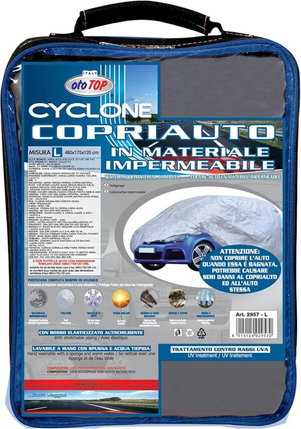 OtoTop ΚΟΥΚΟΥΛΑ ΑΥΤΟΚΙΝΗΤΟΥ CYCLONE LARGE 480x175x120 OTOTOP - 1 τεμ. - Image 2
