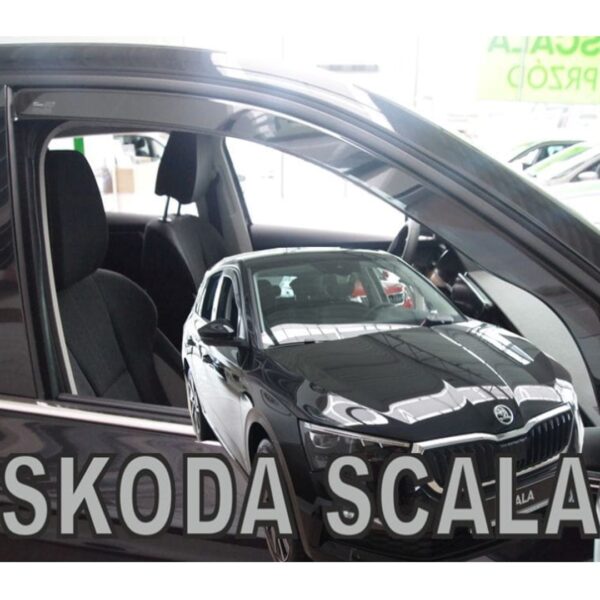 Heko ΑΝΕΜΟΘΡΑΥΣΤΕΣ ΓΙΑ SKODA SCALA 5D 2019+ ΖΕΥΓΑΡΙ ΑΠΟ ΕΥΚΑΜΠΤΟ ΦΙΜΕ ΠΛΑΣΤΙΚΟ HEKO - 2 ΤΕΜ.