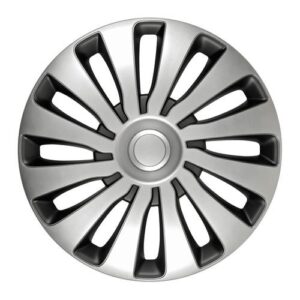 Lampa ΤΑΣΙ 17 INCH SEPANG SILVER/BLACK ΑΣΗΜΙ/ΜΑΥΡΟ 4ΤΕΜ.