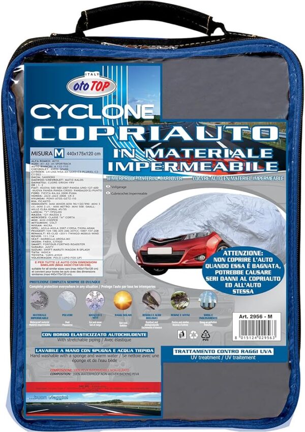 OtoTop ΚΟΥΚΟΥΛΑ ΑΥΤΟΚΙΝΗΤΟΥ CYCLONE MEDIUM 440x175x120 OTOTOP - 1 τεμ. - Image 2