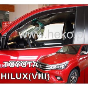 Heko ΑΝΕΜΟΘΡΑΥΣΤΕΣ ΓΙΑ TOYOTA HILUX 4D 2016+ ΖΕΥΓΑΡΙ ΑΠΟ ΕΥΚΑΜΠΤΟ ΦΙΜΕ ΠΛΑΣΤΙΚΟ HEKO - 2 ΤΕΜ.