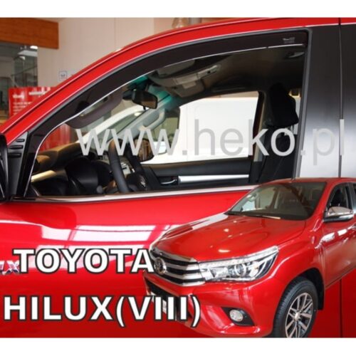 Heko ΑΝΕΜΟΘΡΑΥΣΤΕΣ ΓΙΑ TOYOTA HILUX 4D 2016+ ΖΕΥΓΑΡΙ ΑΠΟ ΕΥΚΑΜΠΤΟ ΦΙΜΕ ΠΛΑΣΤΙΚΟ HEKO – 2 ΤΕΜ.