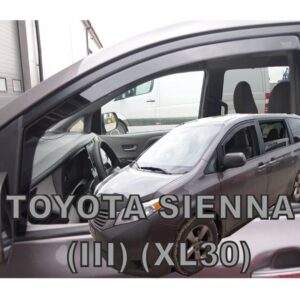 Heko ΑΝΕΜΟΘΡΑΥΣΤΕΣ ΓΙΑ TOYOTA SIENNA III XL30 5D 2010+ ΖΕΥΓΑΡΙ ΑΠΟ ΕΥΚΑΜΠΤΟ ΦΙΜΕ ΠΛΑΣΤΙΚΟ HEKO - 2 ΤΕΜ.