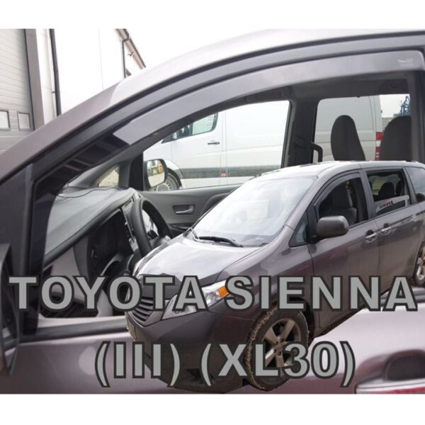 Heko ΑΝΕΜΟΘΡΑΥΣΤΕΣ ΓΙΑ TOYOTA SIENNA III XL30 5D 2010+ ΖΕΥΓΑΡΙ ΑΠΟ ΕΥΚΑΜΠΤΟ ΦΙΜΕ ΠΛΑΣΤΙΚΟ HEKO - 2 ΤΕΜ.