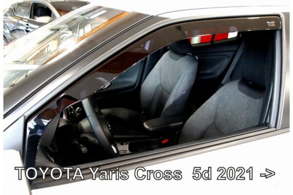 Heko ΑΝΕΜΟΘΡΑΥΣΤΕΣ ΓΙΑ TOYOTA YARIS CROSS 5D 2021+ ΖΕΥΓΑΡΙ ΑΠΟ ΕΥΚΑΜΠΤΟ ΦΙΜΕ ΠΛΑΣΤΙΚΟ HEKO - 2 ΤΕΜ.