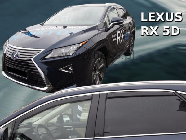 Heko ΑΝΕΜΟΘΡΑΥΣΤΕΣ ΓΙΑ LEXUS RX 5D 2016+ ΣΕΤ ΑΥΤΟΚΙΝΗΤΟΥ ΑΠΟ ΕΥΚΑΜΠΤΟ ΦΙΜΕ ΠΛΑΣΤΙΚΟ HEKO - 4 ΤΕΜ