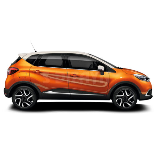 S-dizayn TRIM ΠΑΡΑΘΥΡΩΝ 4ΤΕΜ ΑΝΟΞ.ΑΤΣΑΛΙ ΧΡΩΜΙΟ ΓΙΑ RENAULT CAPTUR SUV 2013+