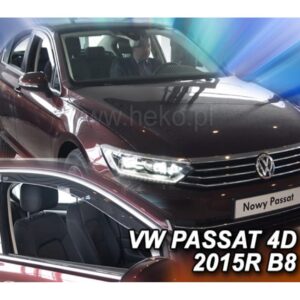 Heko ΑΝΕΜΟΘΡΑΥΣΤΕΣ ΓΙΑ VW PASSAT 4D 2014+ ΖΕΥΓΑΡΙ ΑΠΟ ΕΥΚΑΜΠΤΟ ΦΙΜΕ ΠΛΑΣΤΙΚΟ HEKO - 2 ΤΕΜ.