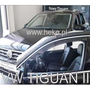 Heko ΑΝΕΜΟΘΡΑΥΣΤΕΣ ΓΙΑ VW TIGUAN II 5D 2015+ / TIGUAN ALLSPACE II 5D 2017+ ΖΕΥΓΑΡΙ ΑΠΟ ΕΥΚΑΜΠΤΟ ΦΙΜΕ ΠΛΑΣΤΙΚΟ HEKO - 2 ΤΕΜ.