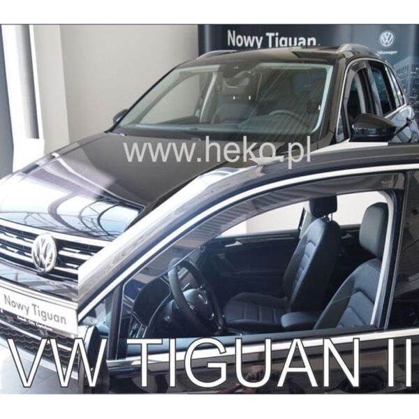 Heko ΑΝΕΜΟΘΡΑΥΣΤΕΣ ΓΙΑ VW TIGUAN II 5D 2015+ / TIGUAN ALLSPACE II 5D 2017+ ΖΕΥΓΑΡΙ ΑΠΟ ΕΥΚΑΜΠΤΟ ΦΙΜΕ ΠΛΑΣΤΙΚΟ HEKO - 2 ΤΕΜ.