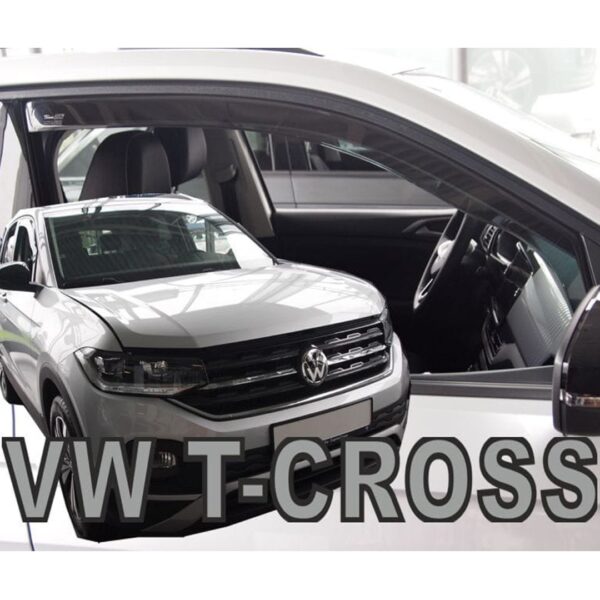 Heko ΑΝΕΜΟΘΡΑΥΣΤΕΣ ΓΙΑ VW T-CROSS 5D 2019+ ΖΕΥΓΑΡΙ ΑΠΟ ΕΥΚΑΜΠΤΟ ΦΙΜΕ ΠΛΑΣΤΙΚΟ HEKO - 2 ΤΕΜ.