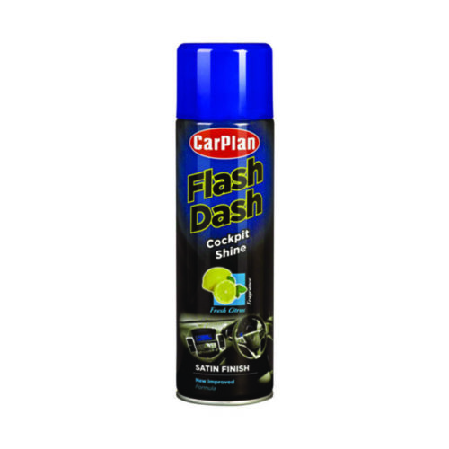 CarPlan ΚΑΘΑΡΙΣΤΙΚΟ/ΓΥΑΛΙΣΤΙΚΟ ΤΑΜΠΛΟ ΣΕ ΣΠΡΕΙ ΧΩΡΙΣ ΣΙΛΙΚΟΝΗ ΣΑΤΙΝΕ ΑΡΩΜΑ ΕΣΠΕΡΙΔΟΕΙΔΩΝ CARPLAN FLASH DASH SATIN FINISH CITRUS 500ML
