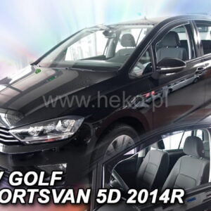Heko ΑΝΕΜΟΘΡΑΥΣΤΕΣ ΓΙΑ VW GOLF SPORTSVAN 5D 2014-2020 ΖΕΥΓΑΡΙ ΑΥΤΟΚΙΝΗΤΟΥ ΑΠΟ ΕΥΚΑΜΠΤΟ ΦΙΜΕ ΠΛΑΣΤΙΚΟ HEKO - 2 ΤΕΜ.
