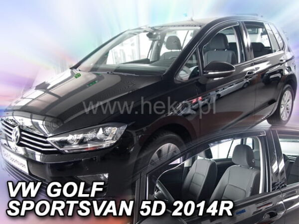 Heko ΑΝΕΜΟΘΡΑΥΣΤΕΣ ΓΙΑ VW GOLF SPORTSVAN 5D 2014-2020 ΖΕΥΓΑΡΙ ΑΥΤΟΚΙΝΗΤΟΥ ΑΠΟ ΕΥΚΑΜΠΤΟ ΦΙΜΕ ΠΛΑΣΤΙΚΟ HEKO - 2 ΤΕΜ.