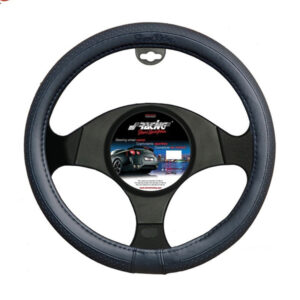 Simoni Racing ΚΑΛΥΜΜΑ ΤΙΜΟΝΙΟΥ TOTAL BLACK SMALL ΜΑΥΡΟ ΔΕΡΜΑΤΙΝΟ 35-37cm