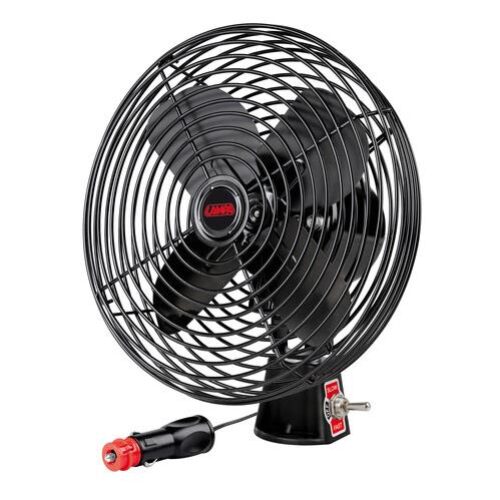 Lampa ΑΝΕΜΙΣΤΗΡΑΣ 24V ΜΕΤΑΛΛΙΚΟΣ ΜΑΥΡΟΣ 8 ΙΝΤΣΩΝ