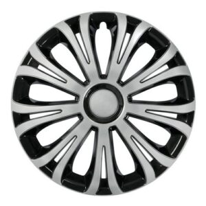 Lampa ΤΑΣΙΑ AVERA SILVERΚΑΙBLACK 14 INCH ΑΣΗΜΙ/ΜΑΥΡΟ ΣΕΤ