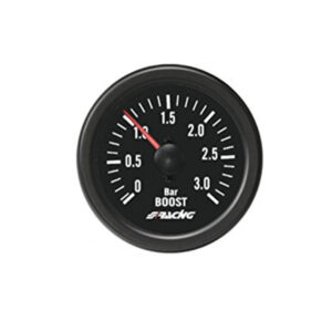 Simoni Racing ΜΠΑΡΟΜΕΤΡΟ 0-3.0 BAR ΜΑΥΡΟ 52mm 2 INCH BLACK LINE ΓΙΑ ΚΙΝΗΤΗΡΕΣ TURBODIESEL