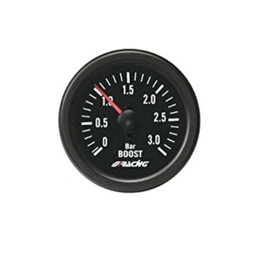 Simoni Racing ΜΠΑΡΟΜΕΤΡΟ 0-3.0 BAR ΜΑΥΡΟ 52mm 2 INCH BLACK LINE ΓΙΑ ΚΙΝΗΤΗΡΕΣ TURBODIESEL