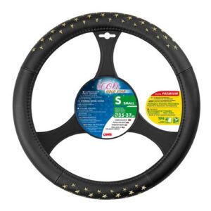 Lampa Lampa Κάλυμμα Τιμονιού Αυτοκινήτου ICON Stars 35-37εκ. Άοσμο με μεταλλικά αστέρια Ultra soft Skeentex Χρυσό 1-τεμ. (L3297.0)