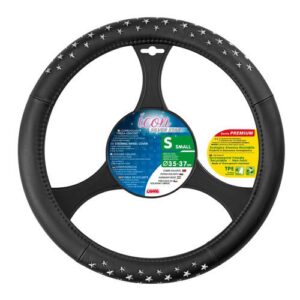 Lampa Lampa Κάλυμμα Τιμονιού Αυτοκινήτου ICON Stars 35-37εκ. Άοσμο με μεταλλικά αστέρια Ultra soft Skeentex Ασημί 1-τεμ. (L3297.2)