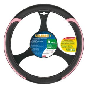 Lampa Lampa Κάλυμμα Τιμονιού Αυτοκινήτου Celebrity 35-37εκ. Άοσμο με μεταλλικό look Ultra soft Skeentex Μαύρο Ρόζ 1-τεμ. (L3298.0)