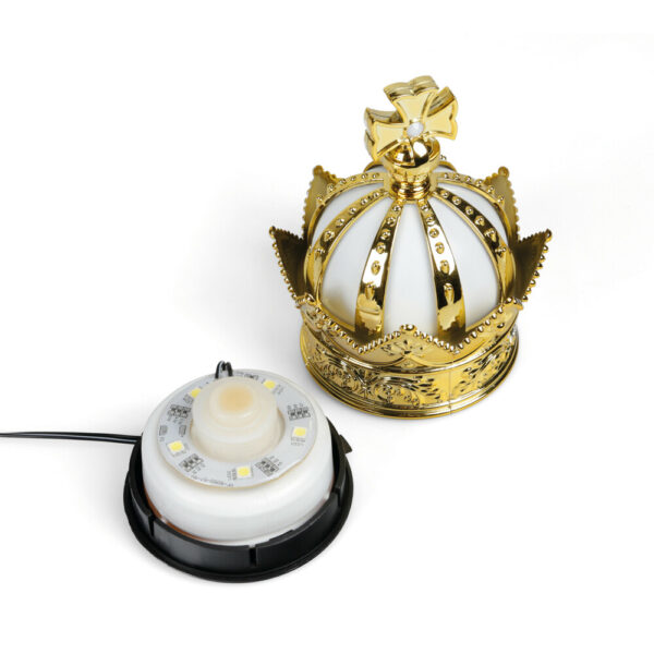Lampa ΒΑΣΗ ΦΩΤΙΖΟΜΕΝΗ ΑΡΩΜΑΤΙΚΟΥ KING ΛΕΥΚΟΥ ΦΩΤΙΣΜΟΥ LED (ΚΑΛΩΔΙΟ ΦΟΡΤΙΣΗΣ USB 5V/120cm)​​​ LAMPA - 1 ΤΕΜ - Image 3