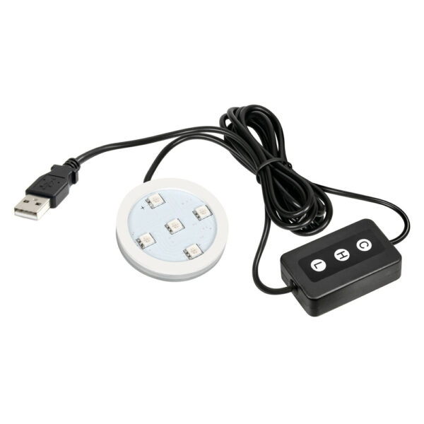 Lampa ΒΑΣΗ ΦΩΤΙΖΟΜΕΝΗ ΑΡΩΜΑΤΙΚΟΥ TRUCKY 10/30V - 7 ΧΡΩΜΑΤΩΝ ΜΕ DIMMER (USB TYPE A / ΚΑΛΩΔΙΟ 150 cm)