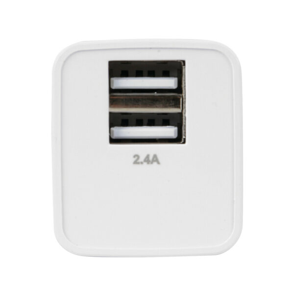Lampa ΦΟΡΤΙΣΤΗΣ ME OIKIAKH ΠΡΙΖΑ 220/240V 12W 2400mA ΜΕ 2 ΘΥΡΕΣ USB (A+A) LAMPA - 1 ΤΕΜ - Image 2