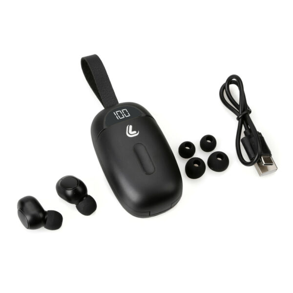 Lampa ΑΚΟΥΣΤΙΚΑ ΑΣΥΡΜΑΤΑ BLUETOOTH ΜΕ ΘΗΚΗ +ΚΑΛΩΔΙΟ ΦΟΡΤΙΣΗΣ USB(ΜΟΥΣΙΚΗ/ΚΛΗΣΕΙΣ/ΜΙΚΡΟΦΩΝΟ) ΜΑΥΡΟ EKKO5.0​ LAMPA - 1 TEM. - Image 2
