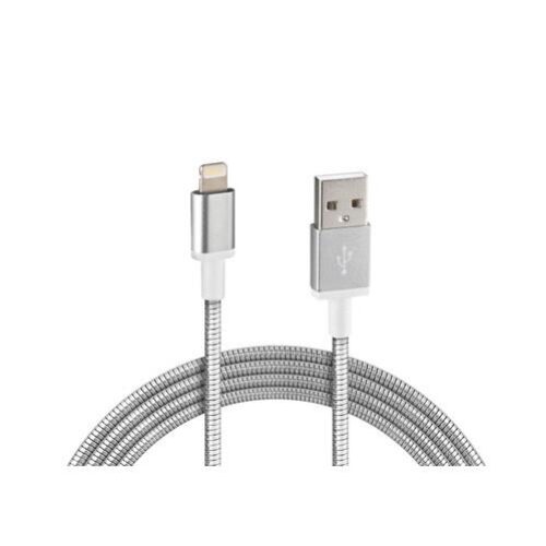Lampa ΚΑΛΩΔΙΟ USB ΦΟΡΤΙΣΗΣ ΚΑΙ ΣΥΓΧΡΟΝΙΣΜΟΥ IRON SILVER LINE – APPLE 8PIN (100 cm)