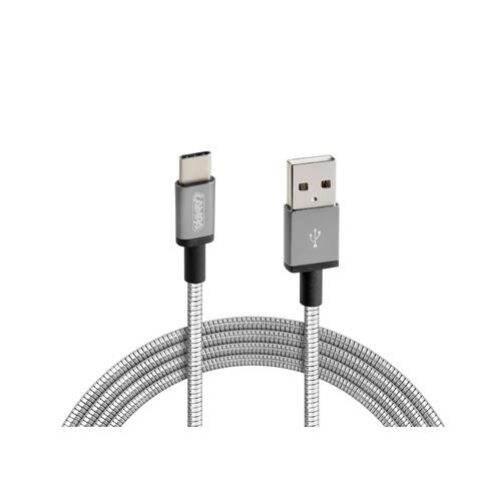 Lampa ΚΑΛΩΔΙΟ USB ΦΟΡΤΙΣΗΣ ΚΑΙ ΣΥΓΧΡΟΝΙΣΜΟΥ IRON SILVER LINE – TYPE C (100 cm)