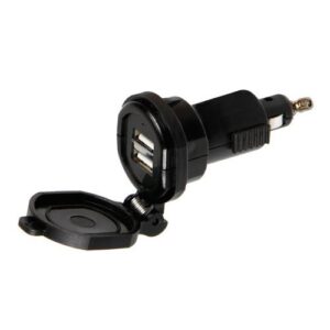 Lampa ΦΟΡΤΙΣΤΗΣ ΑΝΤΑΠΤΟΡΑΣ ΑΝΑΠΤΗΡΑ UNI-TECH 12/32V ΑΠΟ DIN ΣΕ 2 USB 2700mA FAST CHARGER ΑΔΙΑΒΡΟΧΟΣ