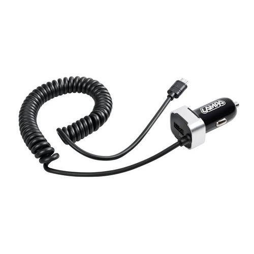 Lampa Αντάπτορας Αναπτήρα  12/24V 2400mA Διπλός με Θύρα USB+MICRO USB με καλώδιο 150cm