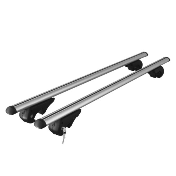 MENABO ΜΠΑΡΕΣ ΟΡΟΦΗΣ ΑΛΟΥΜΙΝΙΟΥ BRIO XL 135 cm ΣΕ ΑΣΗΜΙ ΧΡΩΜΑ ΓΙΑ ΟΡΟΦΗ ΜΕ RAISED RAILS MENABO - 2 ΤΕΜ.