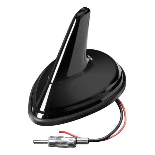 Lampa ΚΕΡΑΙΑ ΚΑΡΧΑΡΙΑΣ AERO-FIN 3 12V ΜΑΥΡΗ AM/FM ΜΕ ΕΝΙΣΧΥΤΗ ΣΗΜΑΤΟΣ 66x97x70mm