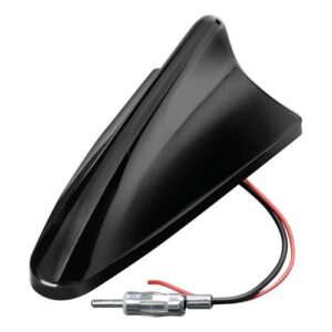 Lampa ΚΕΡΑΙΑ ΚΑΡΧΑΡΙΑΣ AERO-FIN 6 12V ΜΑΥΡΗ AM/FM ΜΕ ΕΝΙΣΧΥΤΗ ΣΗΜΑΤΟΣ 78x148x59mm