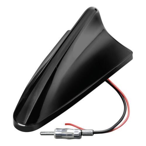 Lampa ΚΕΡΑΙΑ ΚΑΡΧΑΡΙΑΣ AERO-FIN 6 12V ΜΑΥΡΗ AM/FM ΜΕ ΕΝΙΣΧΥΤΗ ΣΗΜΑΤΟΣ 78x148x59mm