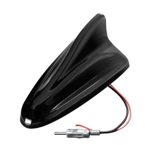 Lampa ΚΕΡΑΙΑ ΚΑΡΧΑΡΙΑΣ AERO-FIN 8 12V ΜΑΥΡΗ AM/FM ΜΕ ΕΝΙΣΧΥΤΗ ΣΗΜΑΤΟΣ 86x170x70mm