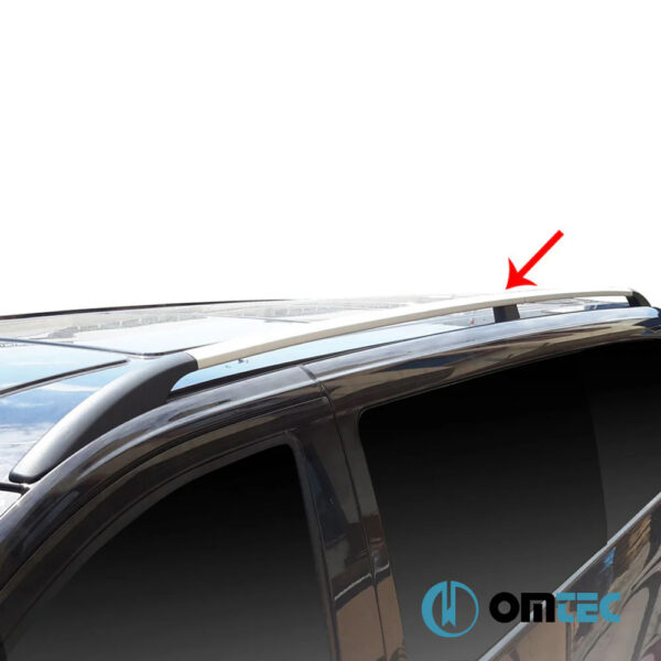 Omtec ΜΠΑΡΕΣ ΟΡΟΦΗΣ ΓΙΑ MERCEDES VITO / VIANO W639/W447 2003+ ΠΑΡΑΛΛΗΛΕΣ ΑΛΟΥΜΙΝΙΟΥ L1 ΑΣΗΜΙ OMTEC - 2 τεμ. - Image 2
