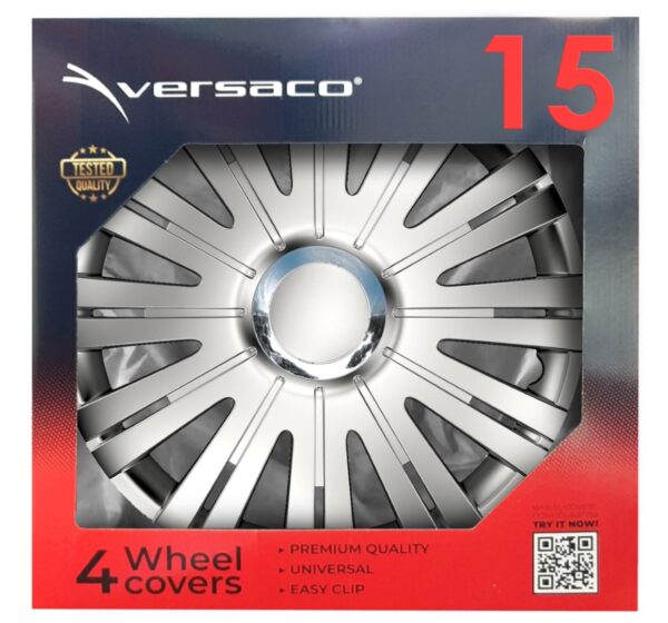 Amio ΤΑΣΙΑ 15" HUBCAP RC ACTIVE ΑΣΗΜΙ - ΣΕΤ 4ΤΕΜ ΣΕ ΚΟΥΤΙ ΑΜΙΟ - 4 ΤΕΜ. - Image 2