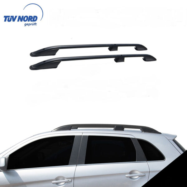 Omtec ΜΠΑΡΕΣ ΟΡΟΦΗΣ ΓΙΑ MITSUBISHI ASX 2010+ ΠΑΡΑΛΛΗΛΕΣ ΑΛΟΥΜΙΝΙΟΥ ΜΑΥΡΕΣ (ΜΟΝΟ ΔΙΑΚΟΣΜΗΤΙΚΕΣ)