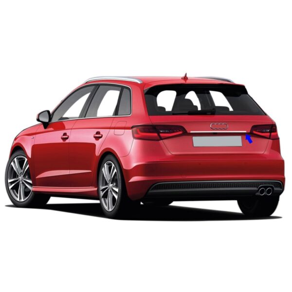 S-dizayn ΤΡΙΜ ΜΑΡΚΕ ΠΟΡΤ ΜΠΑΓΚΑΖ ΧΡΩΜΙΟ ΓΙΑ AUDI A3 5D 2013-2017 - Image 2