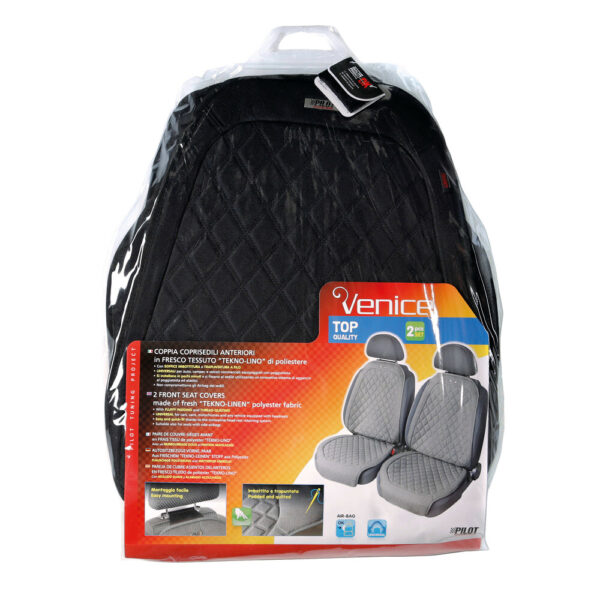 Lampa ΠΛΑΤΟΚΑΘΙΣΜΑΤΑ VENICE ΜΕ ΔΙΑΣΤΑΣΕΙΣ ΠΛΑΤΗΣ 50 Χ 65 cm/ΚΑΘΙΣΜΑ 60 cm (ΜΑΥΡΟ ΛΙΝΟ/ΠΟΛΥΕΣΤΕΡ) - 2 ΤΕΜ. - Image 4